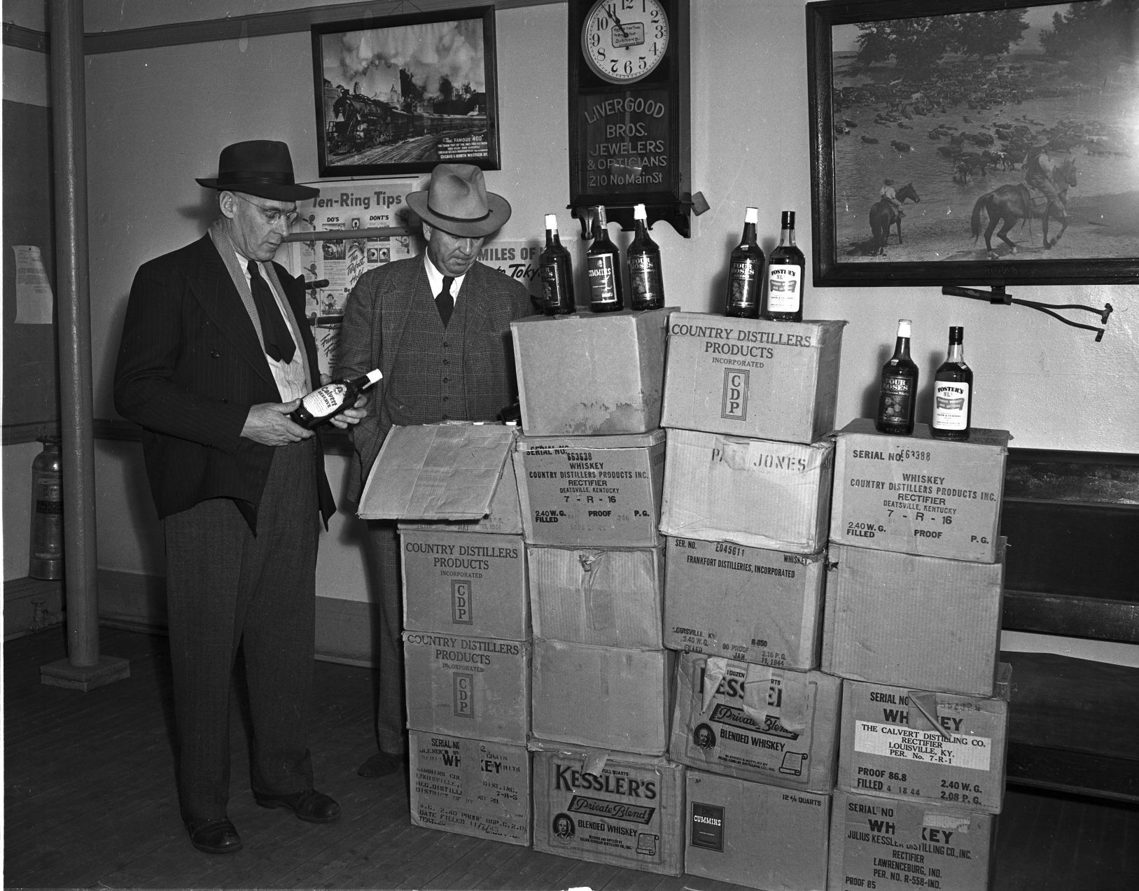 Sheriff make big haul of liquor
